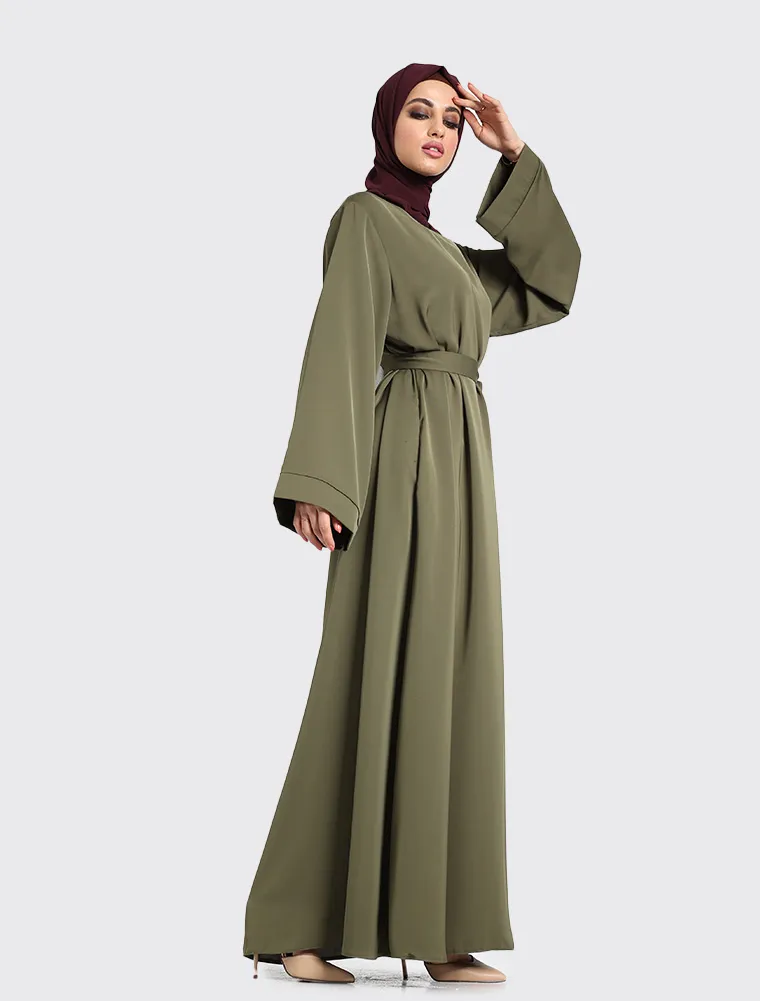 Olive Plain Abaya